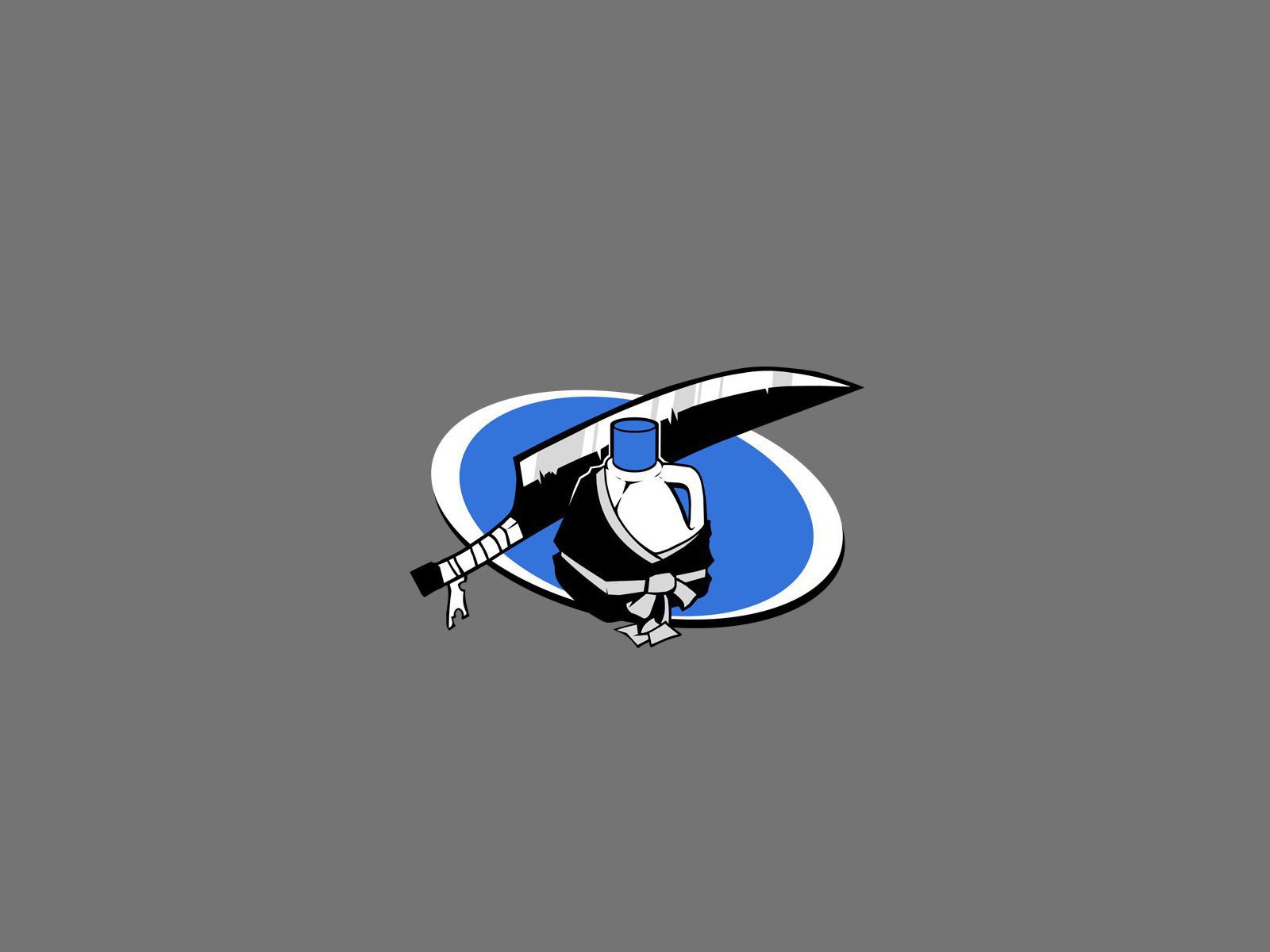 Столовые приборы, серый фон