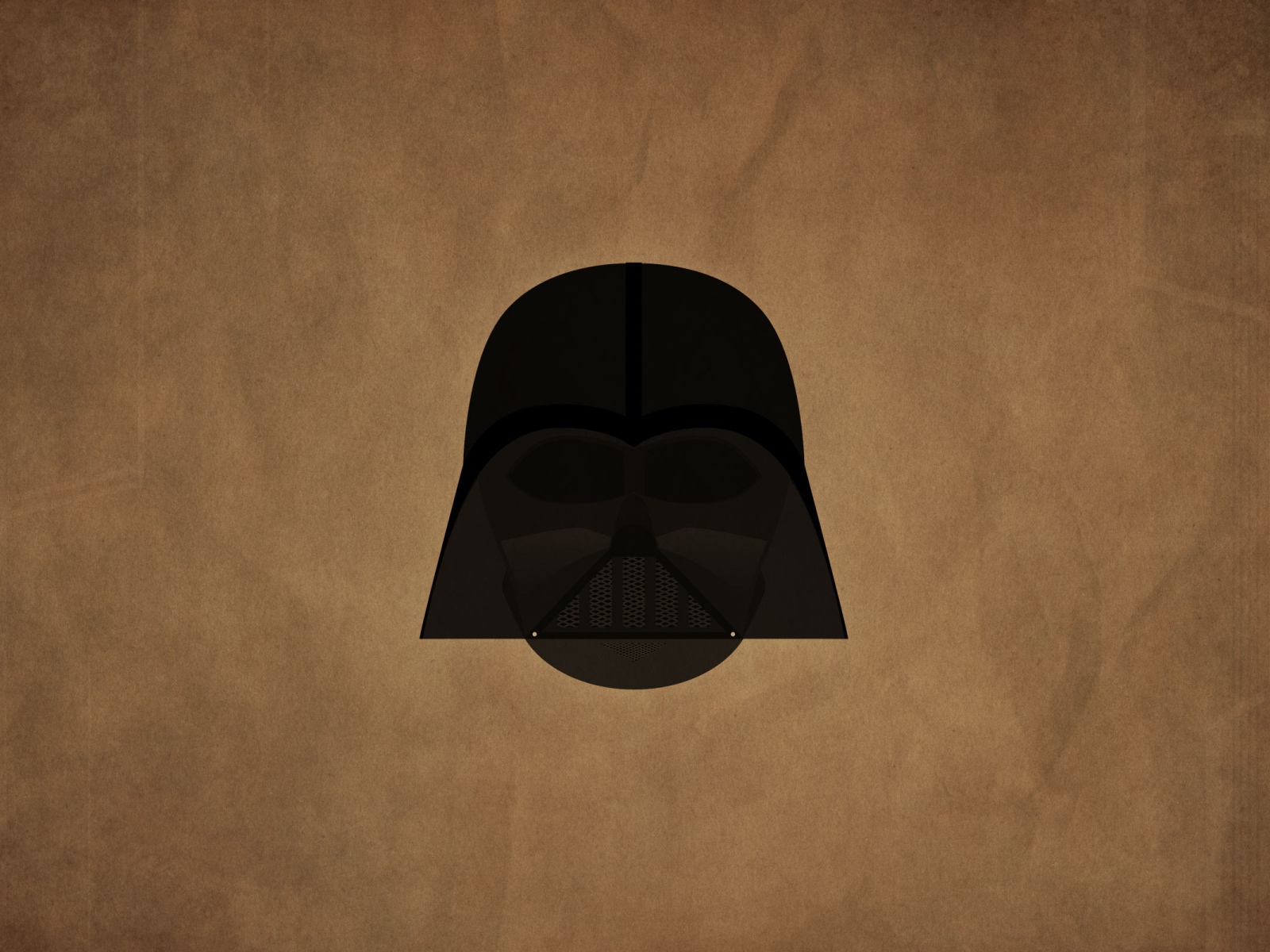 Маска Дарта Вейдера, коричневый фон