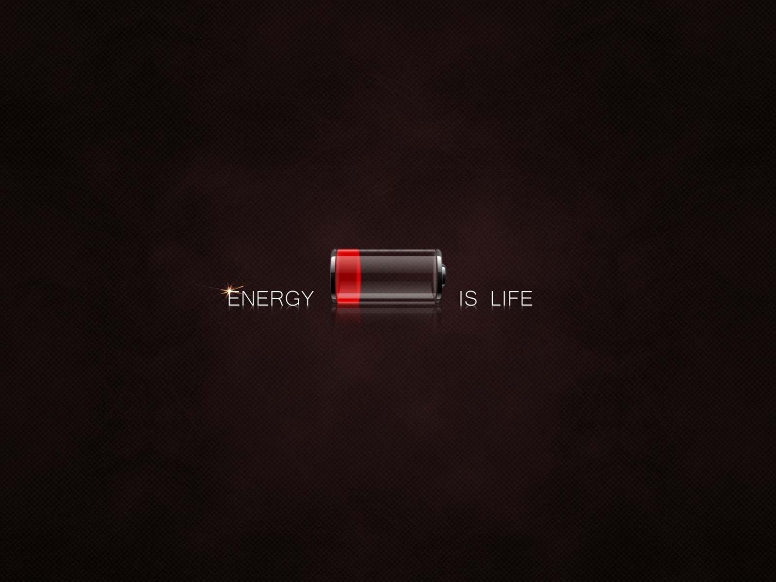 Энергия это жизнь, коричневый фон