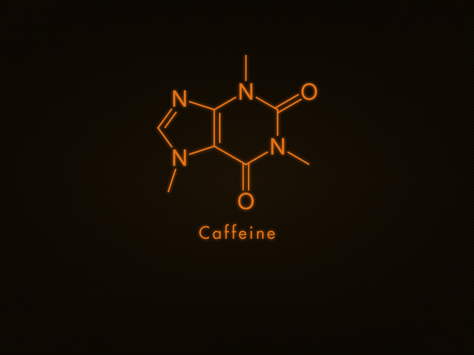 Формула кофе, коричневый фон