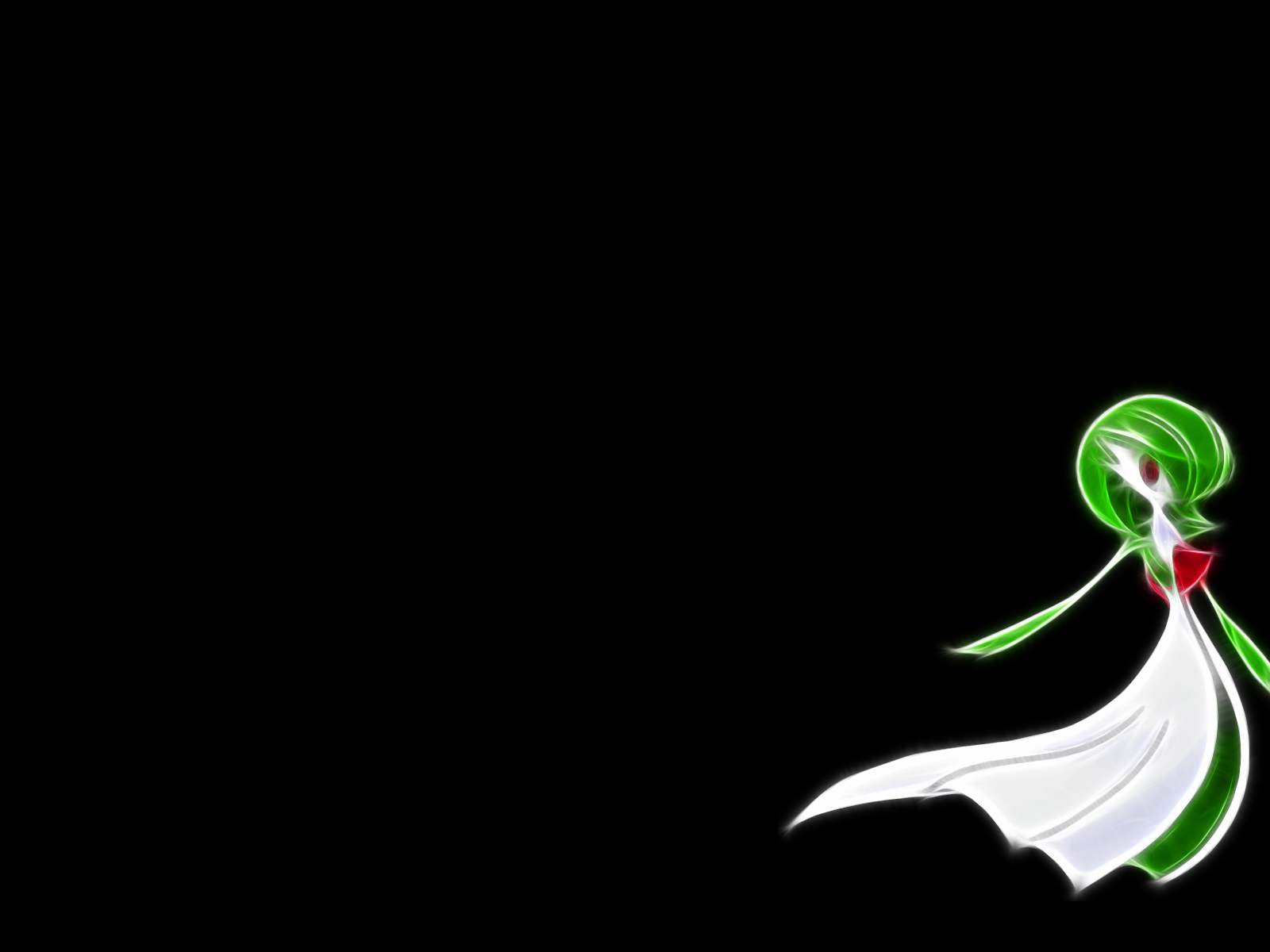 Гардевуар на черном фоне