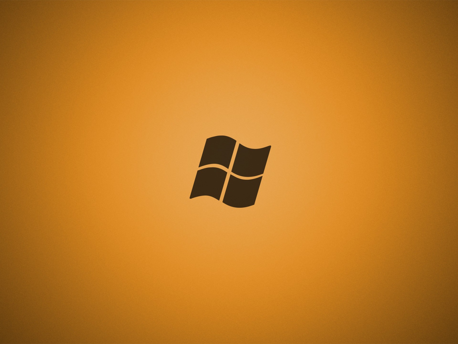 Серый логотип Майкрософт, оранжевый фон