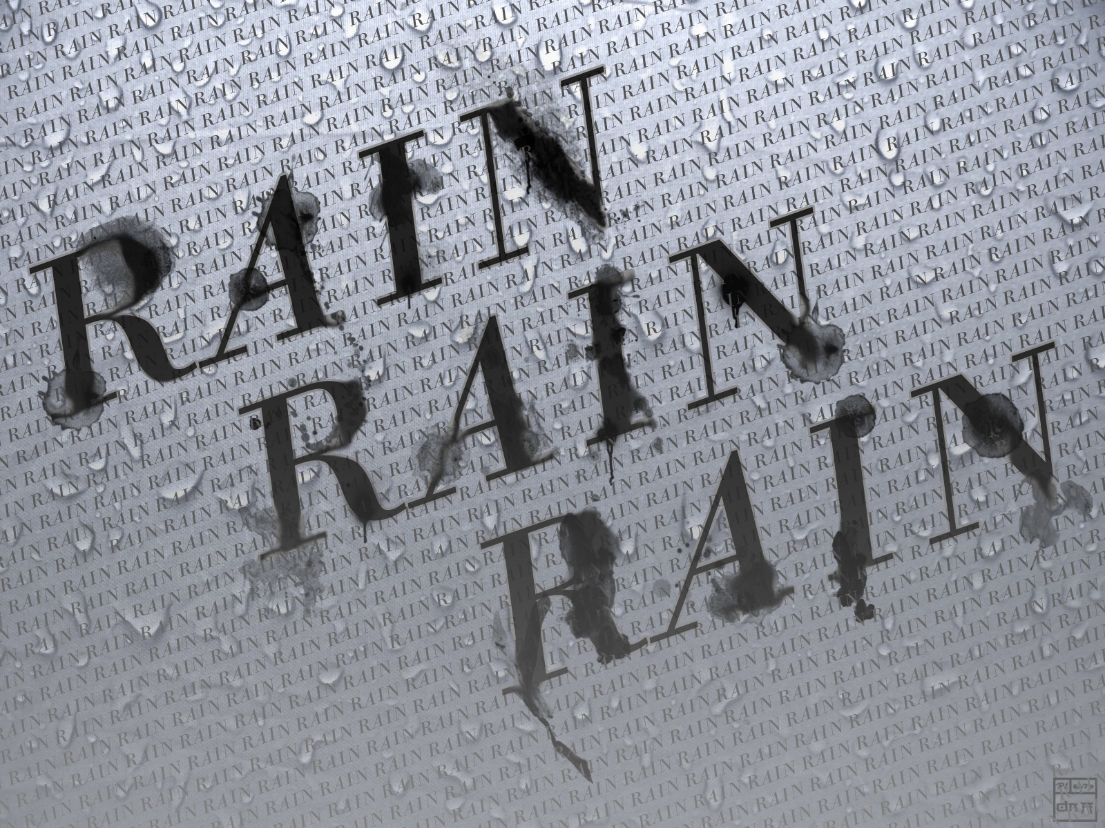 Rain, continuous rain Desktop wallpapers 1600x1200
