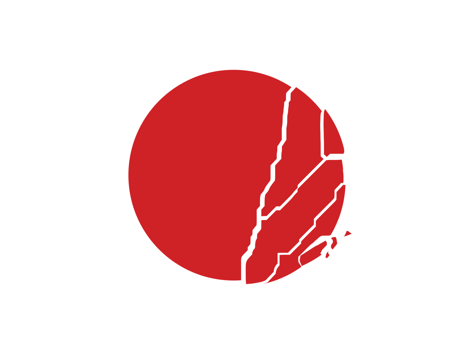 Разбитый круг на флаге Японии