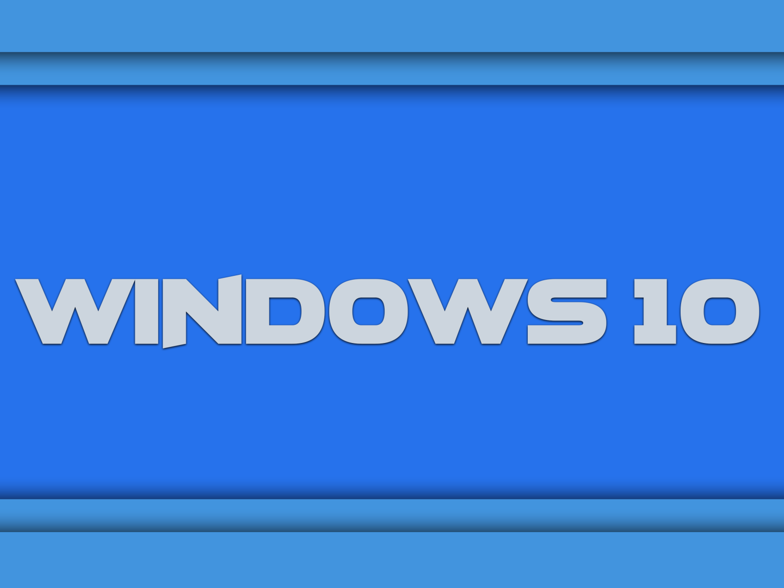 Новая ОС Windows 10, голубой фон