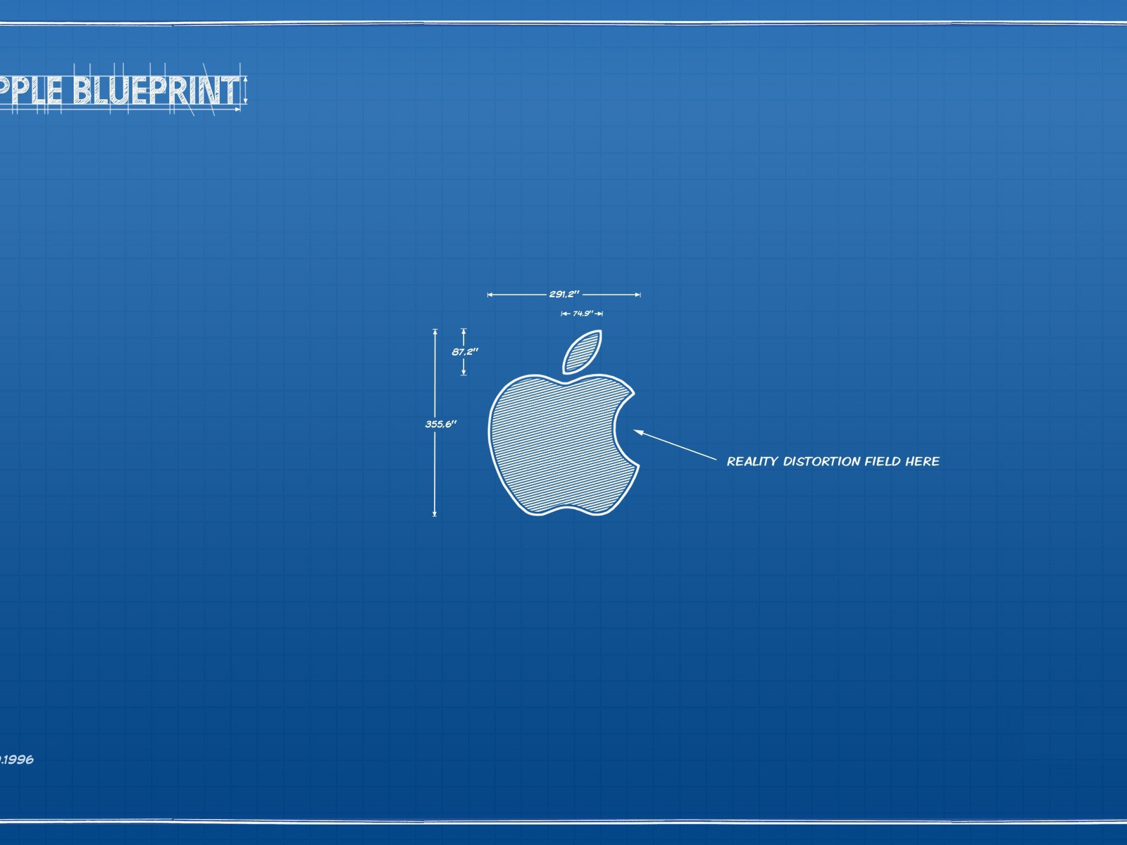 Чертеж символа Apple
