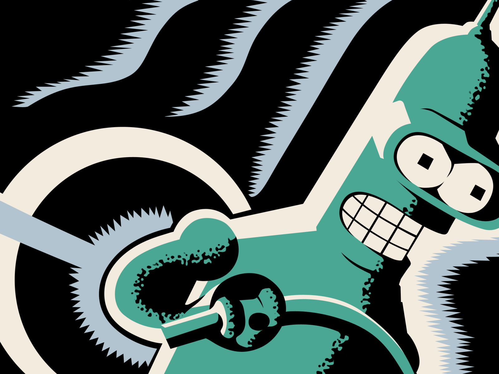 Бендер под действием электричества, Футурама