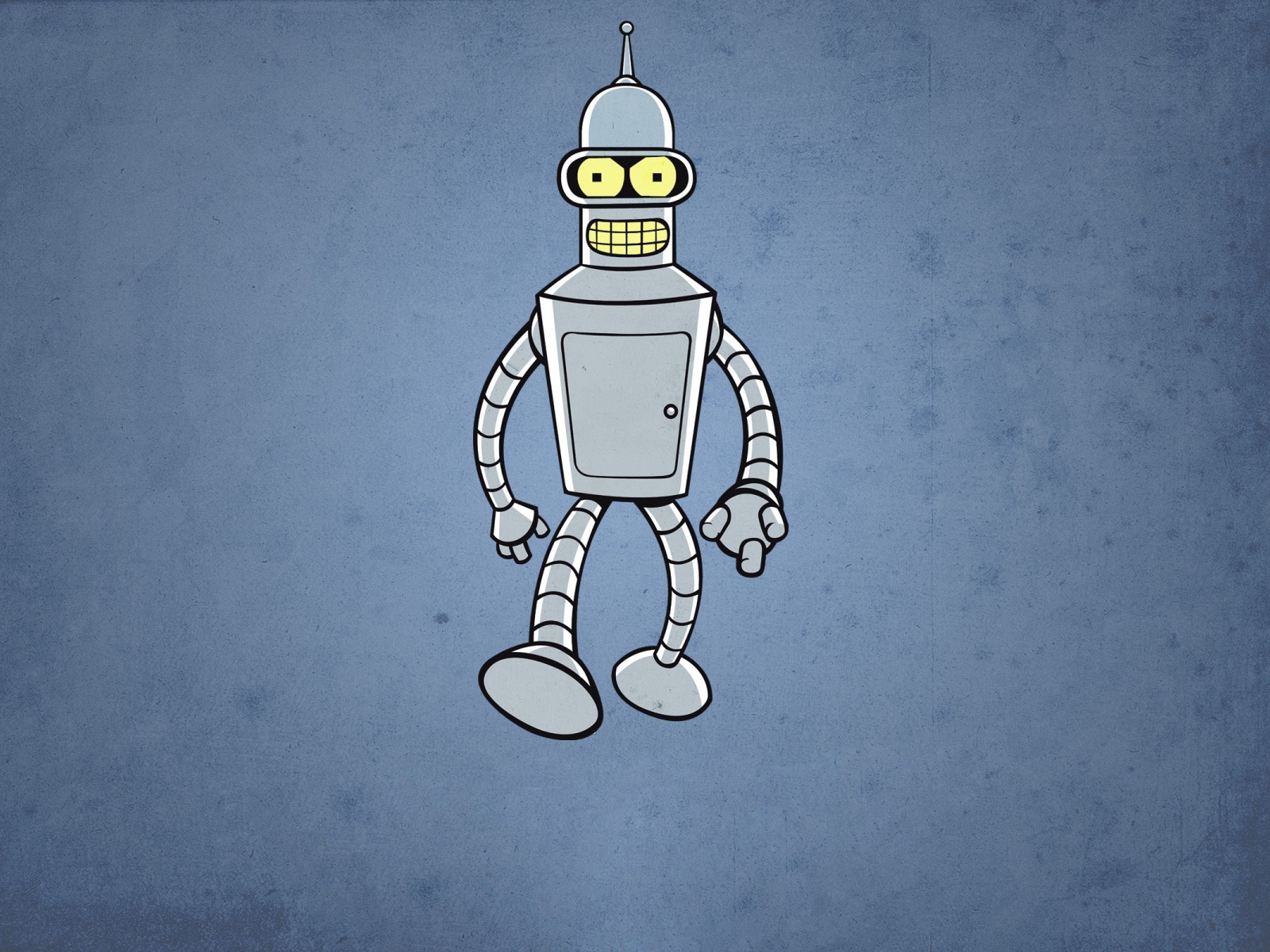 Робот Бендер, голубой фон