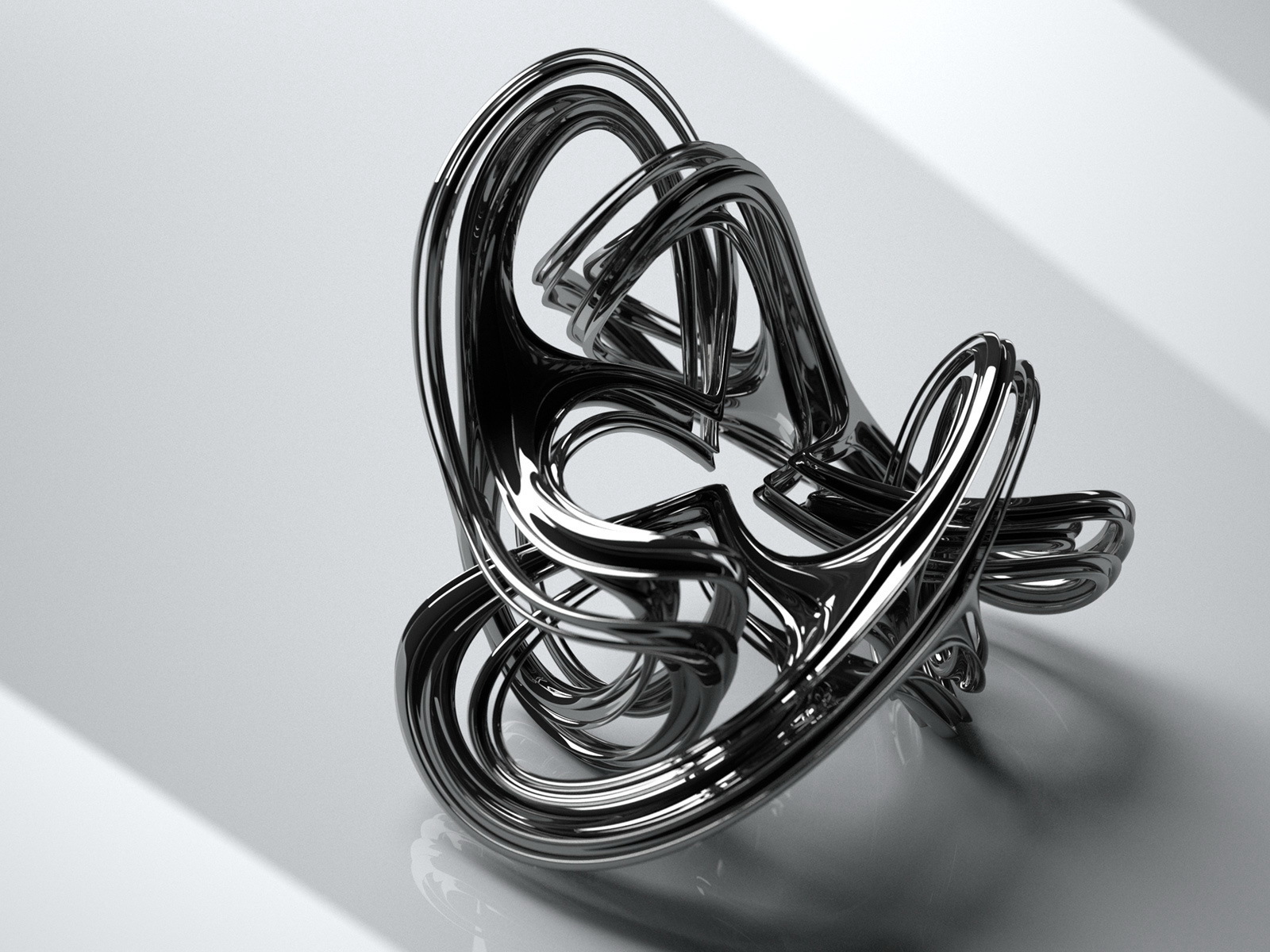 Абстрактная металлическая фигура