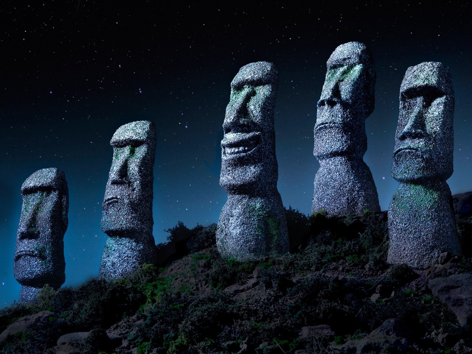 Забавные статуи на острове Пасхи