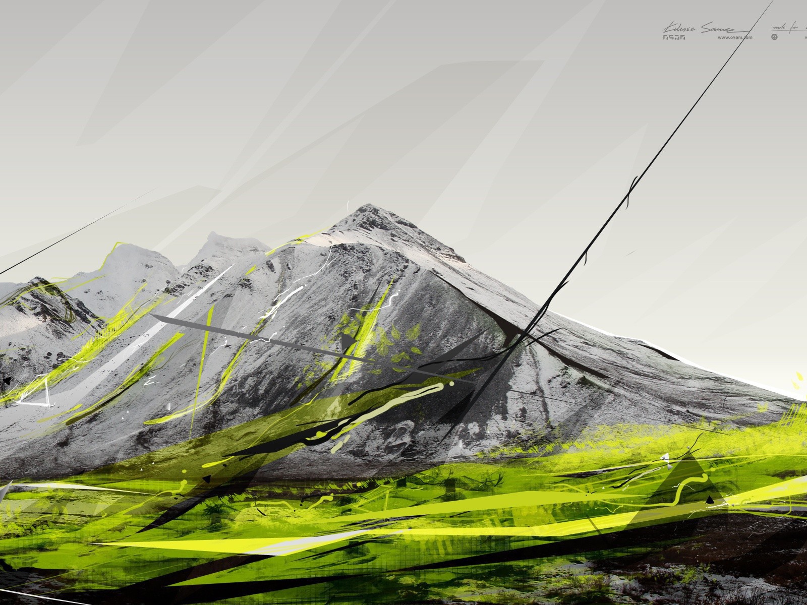 Серые и зеленые горы