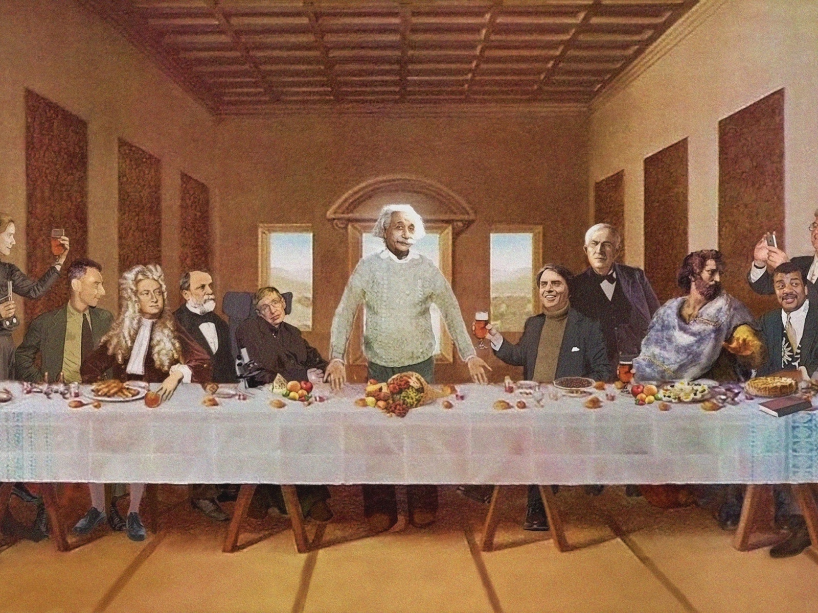 Ученые физики на Тайной вечере