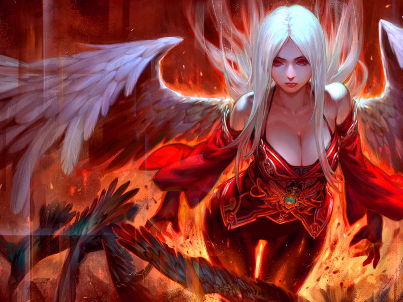 Ангел в красной одежде