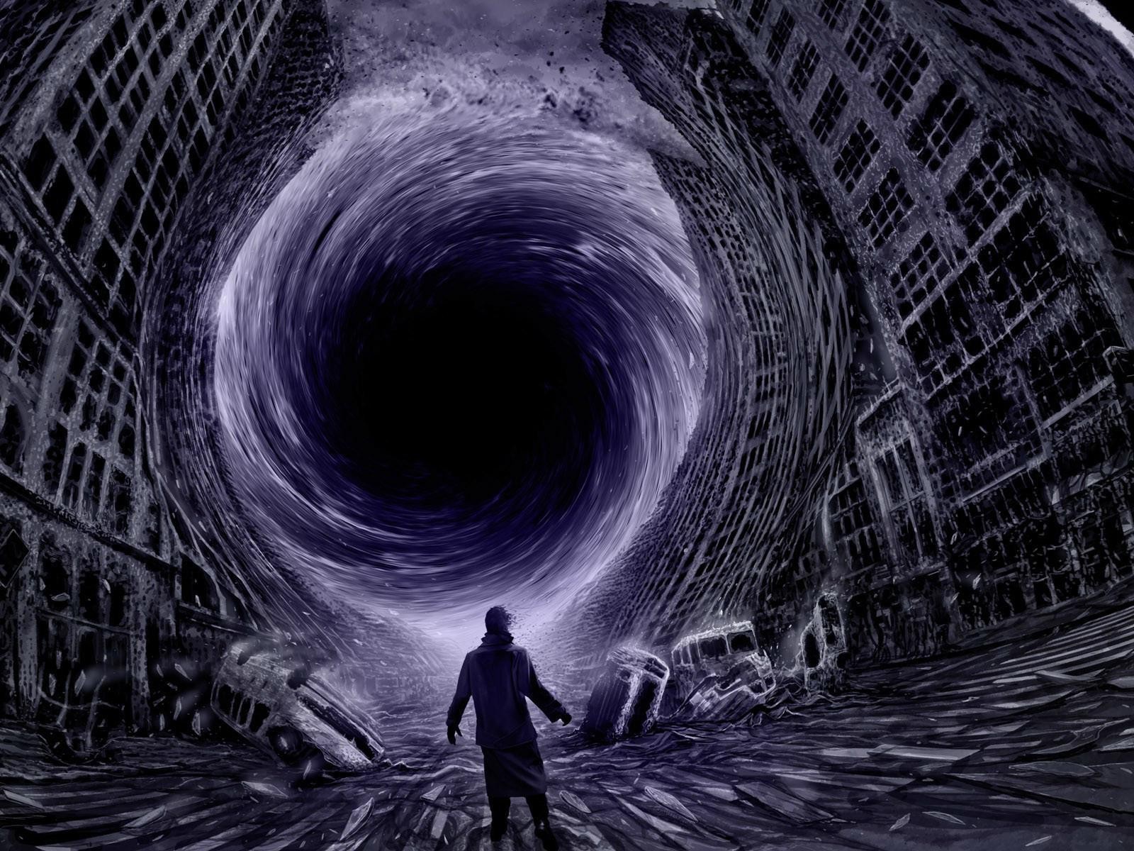 Черная дыра поглощает наш город