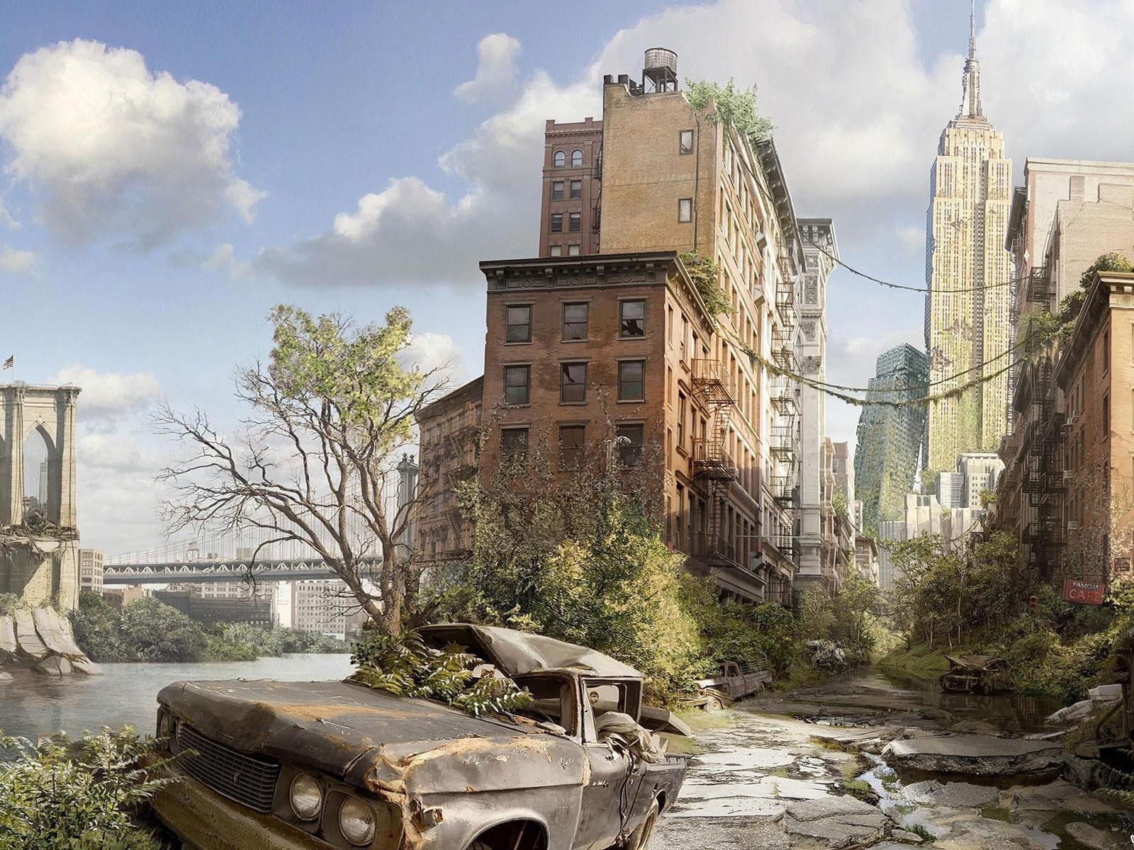 Разбитые и заброшенные дома в Нью-Йорке