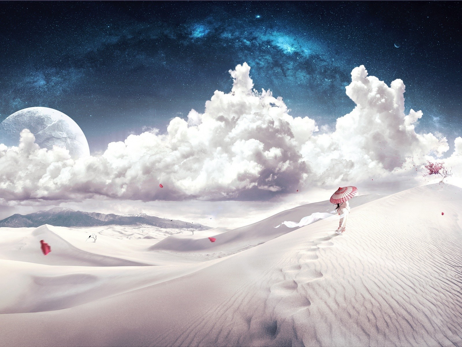 Пустыня на планете под чужими звездами