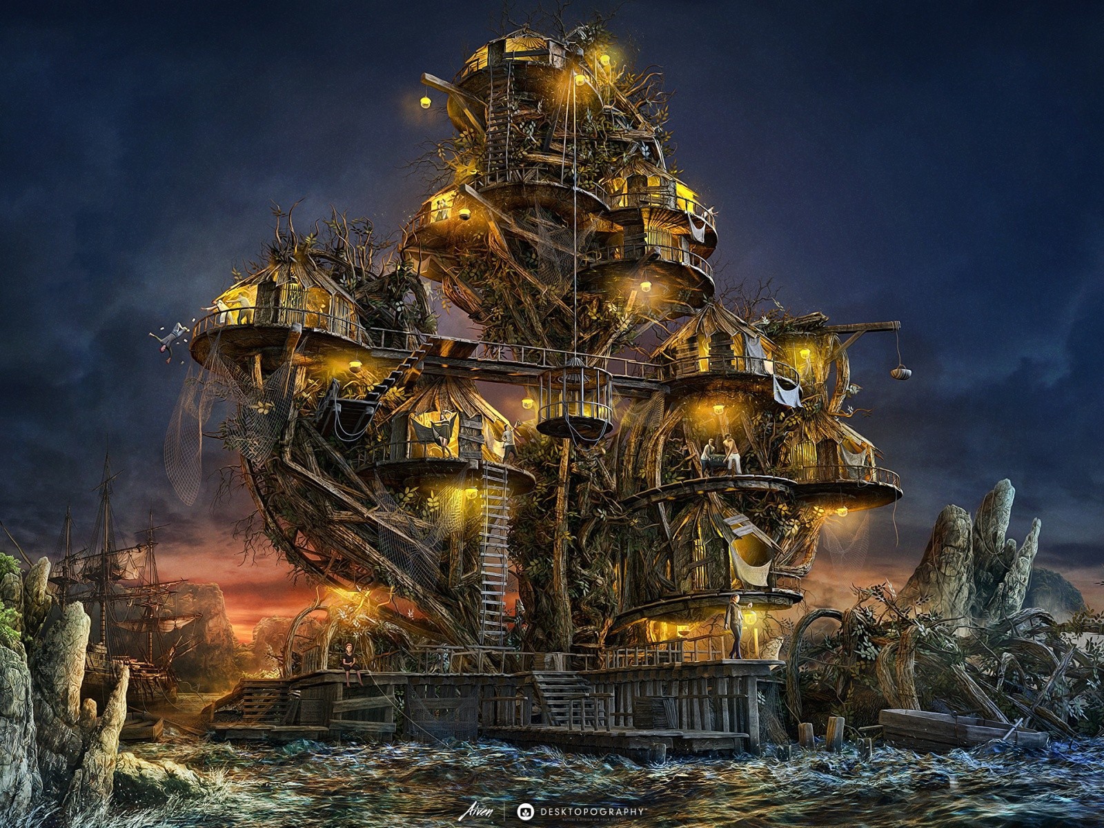 Фантастический дом из обломков кораблей