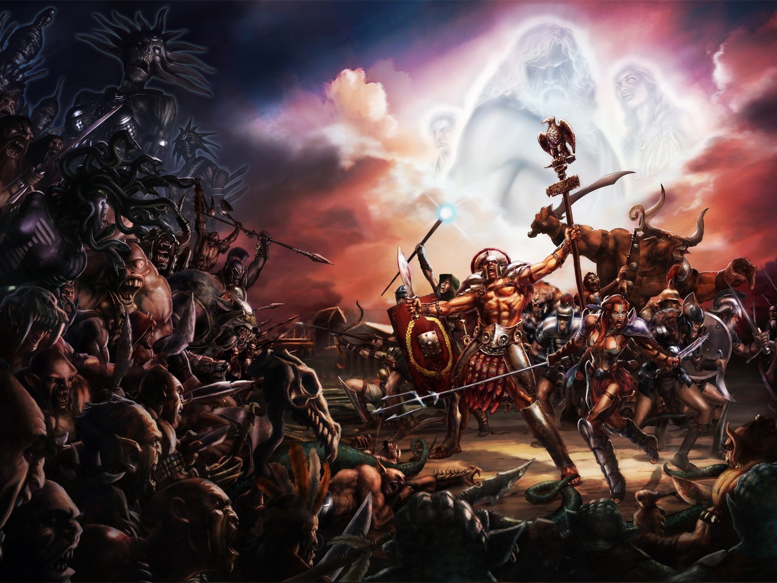 Древнее мифическое сражение