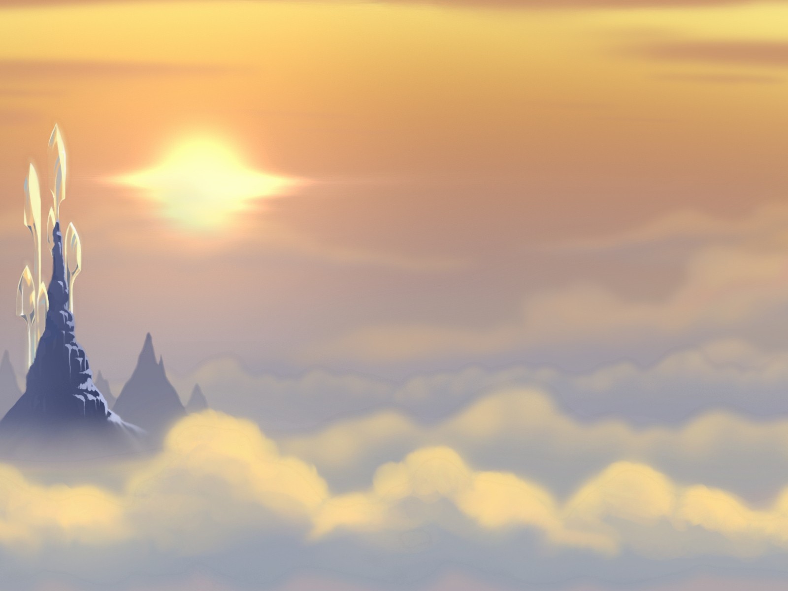 Над облаками, фон игры Bejeweled 3