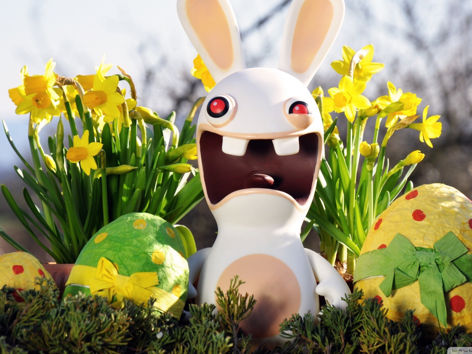 Easter bunny, the game Rayman Raving Rabbids
