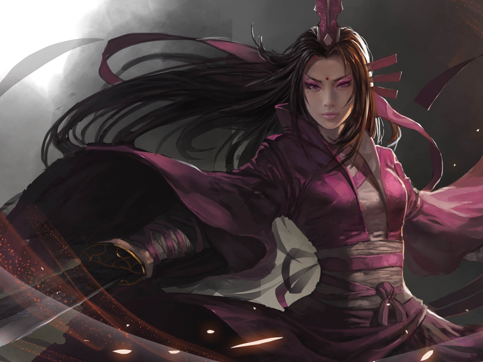 Девушка воин из игры Dynasty Warriors