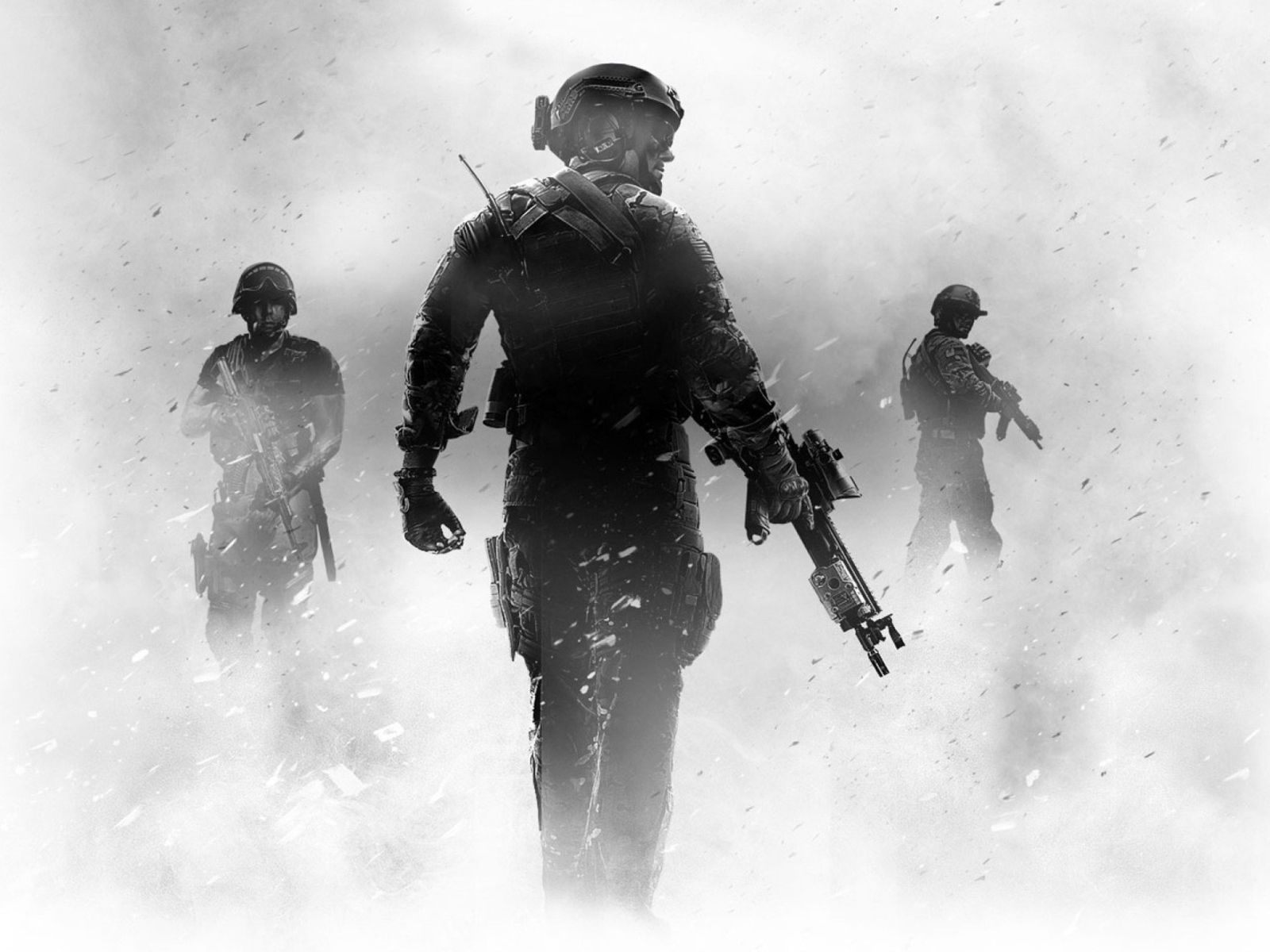 Солдаты в тумане в игре Call of Duty