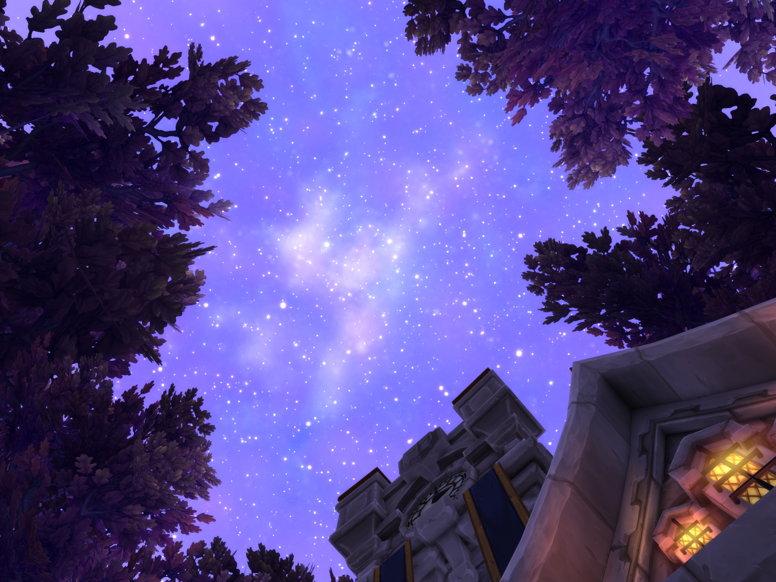 Звездное небо в игре World of Warcraft Warlords of Draenor