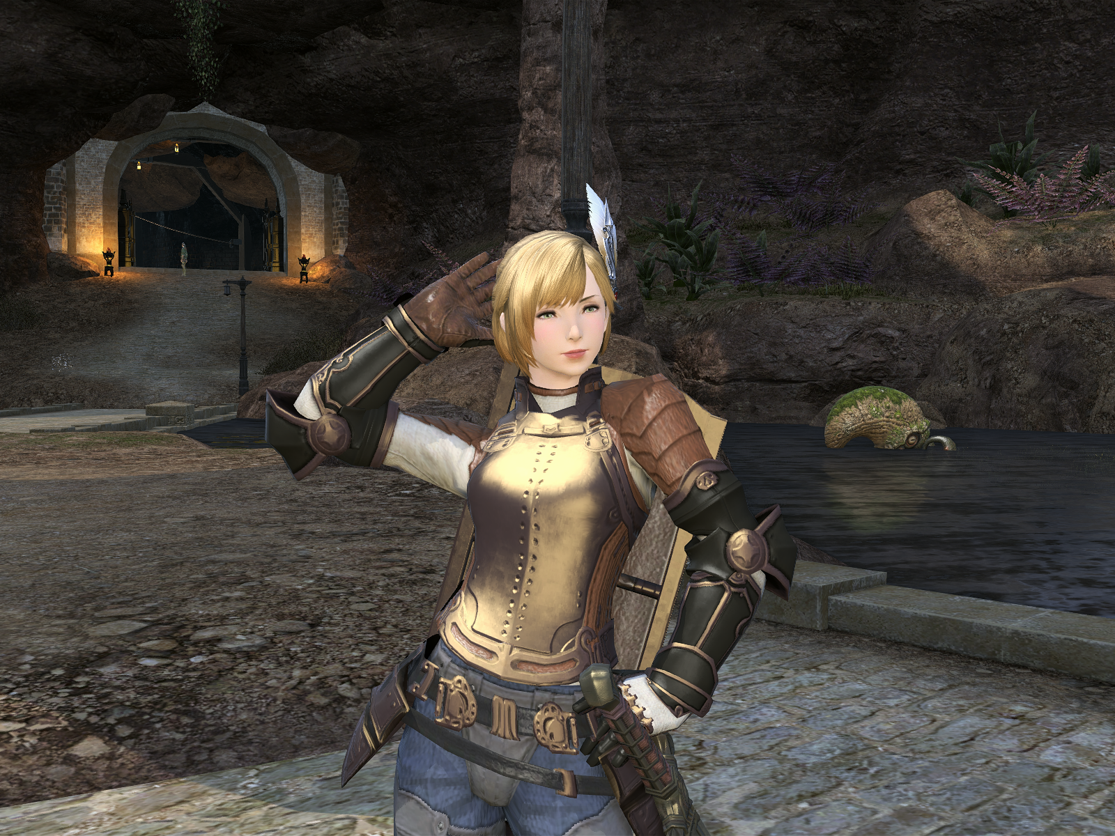 Девушка из онлайн игры Final Fantasy XIV