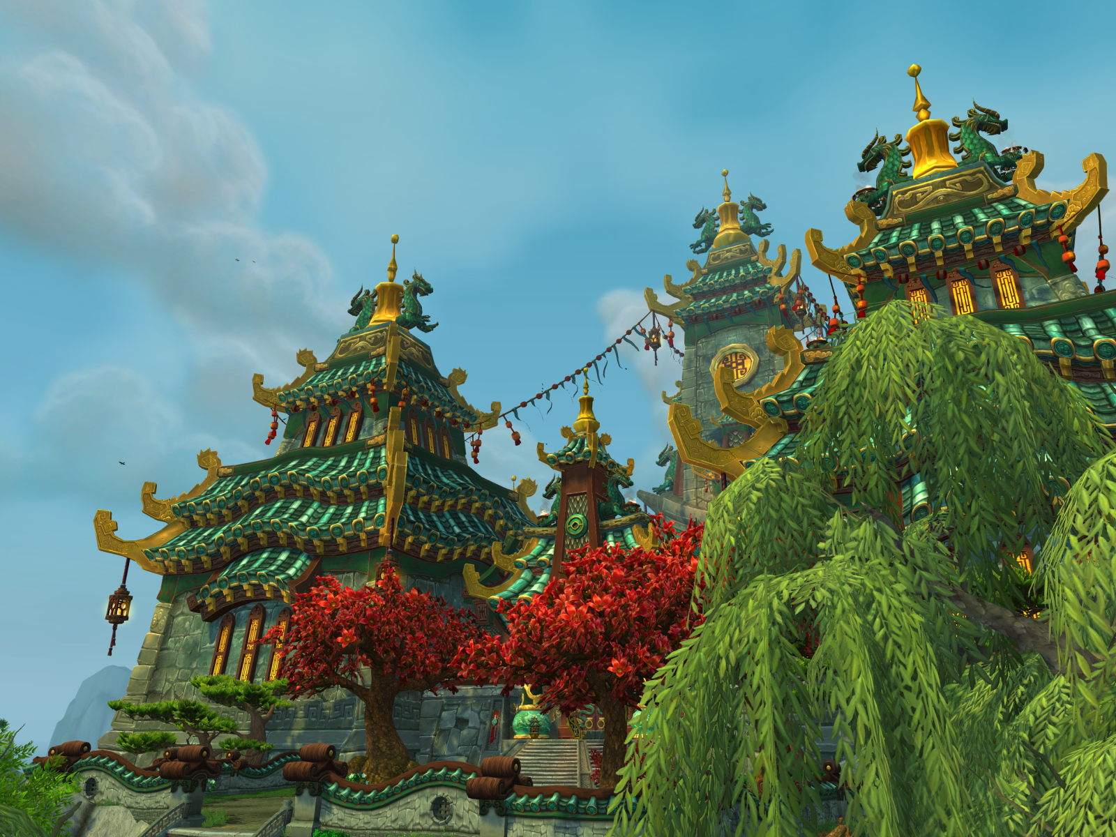Великолепный замок в игре World of Warcraft Mists of Pandaria