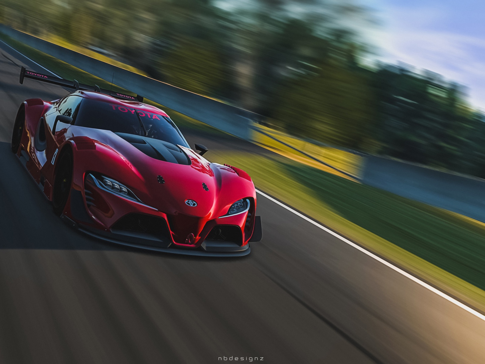 Тойота на треке в игре Gran Turismo 6