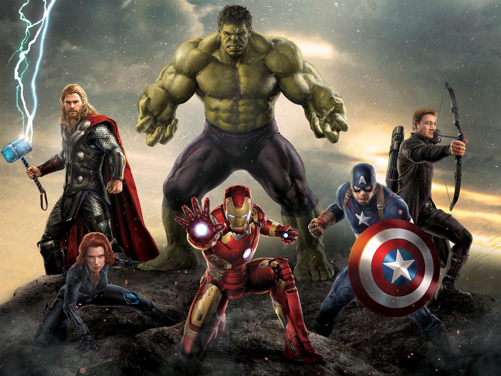 Герои фильма Мстители Эра Альтрона