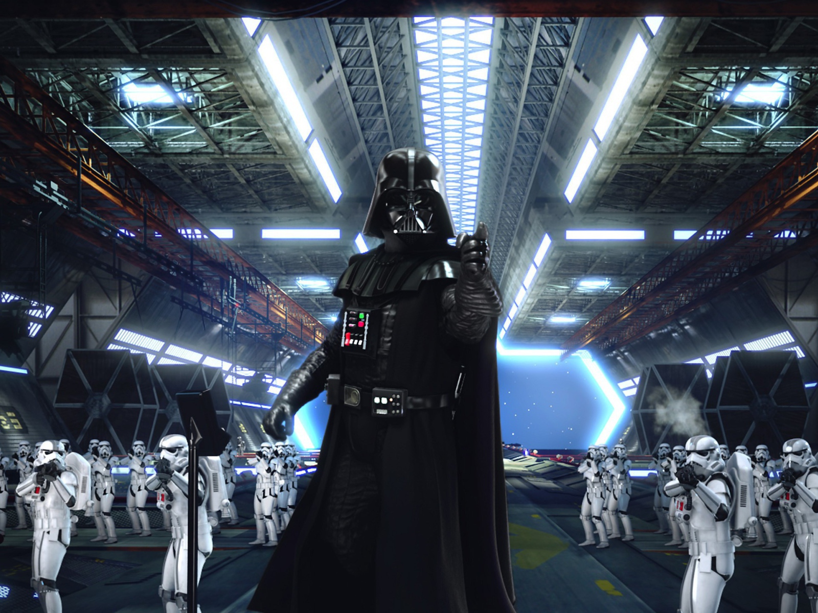 Дарт Вейдер ведет свою армию штурмовиков в бой