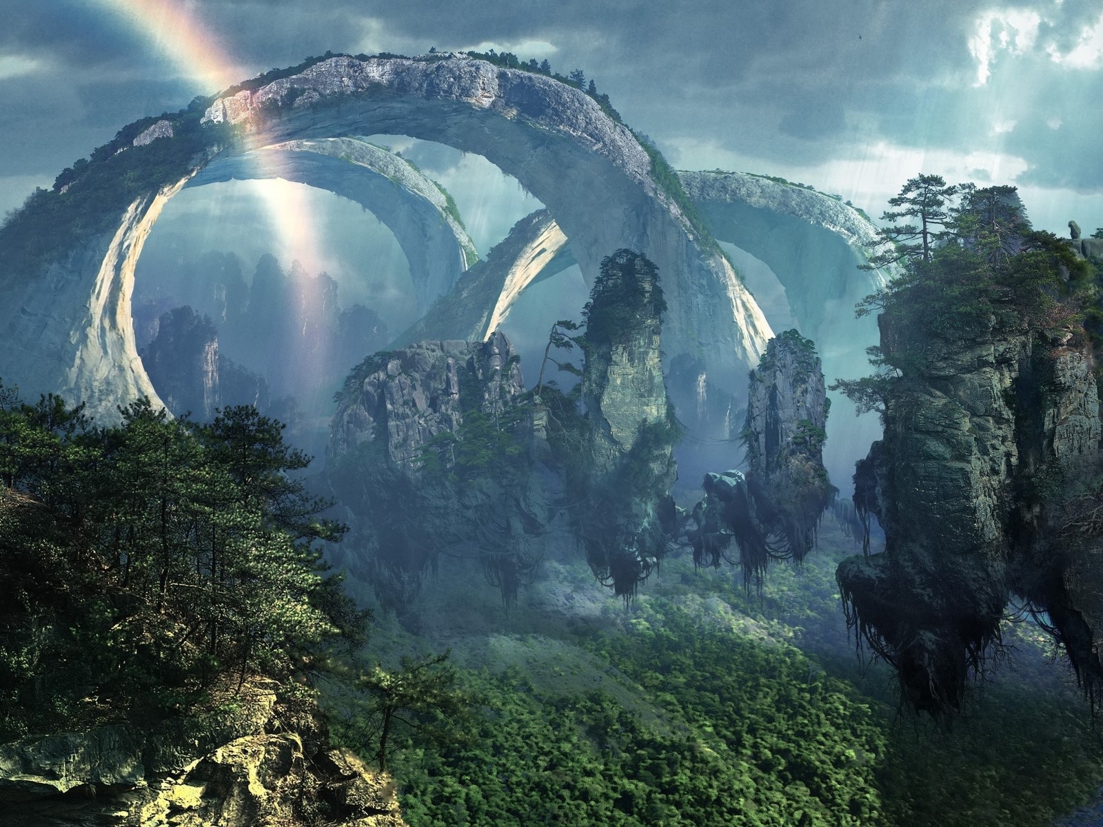 Горный пейзаж из фильма Аватар