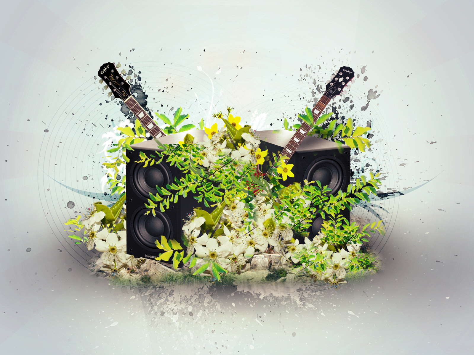 Музыкальная тема с гитарами