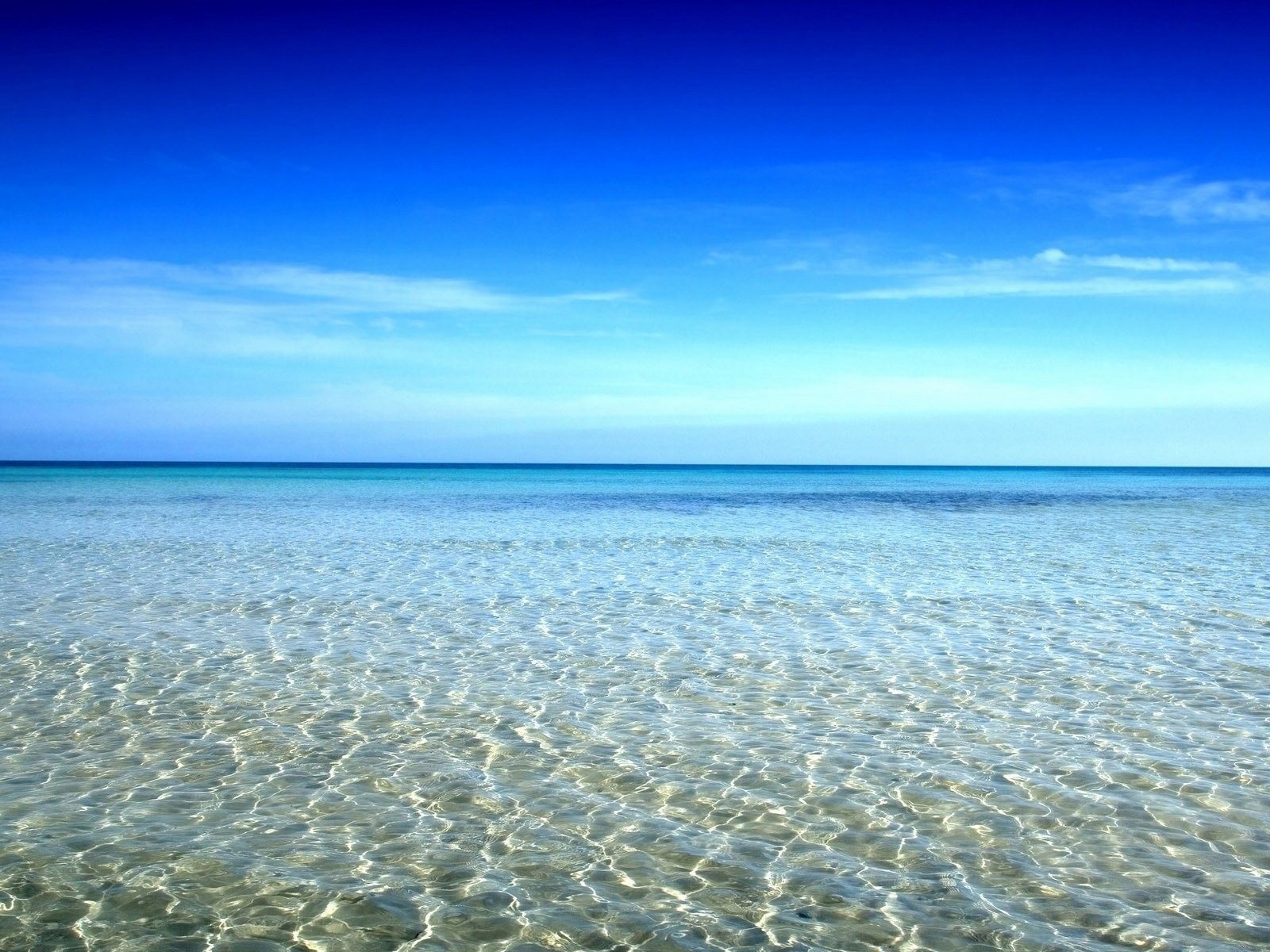 Shallow water near the shore