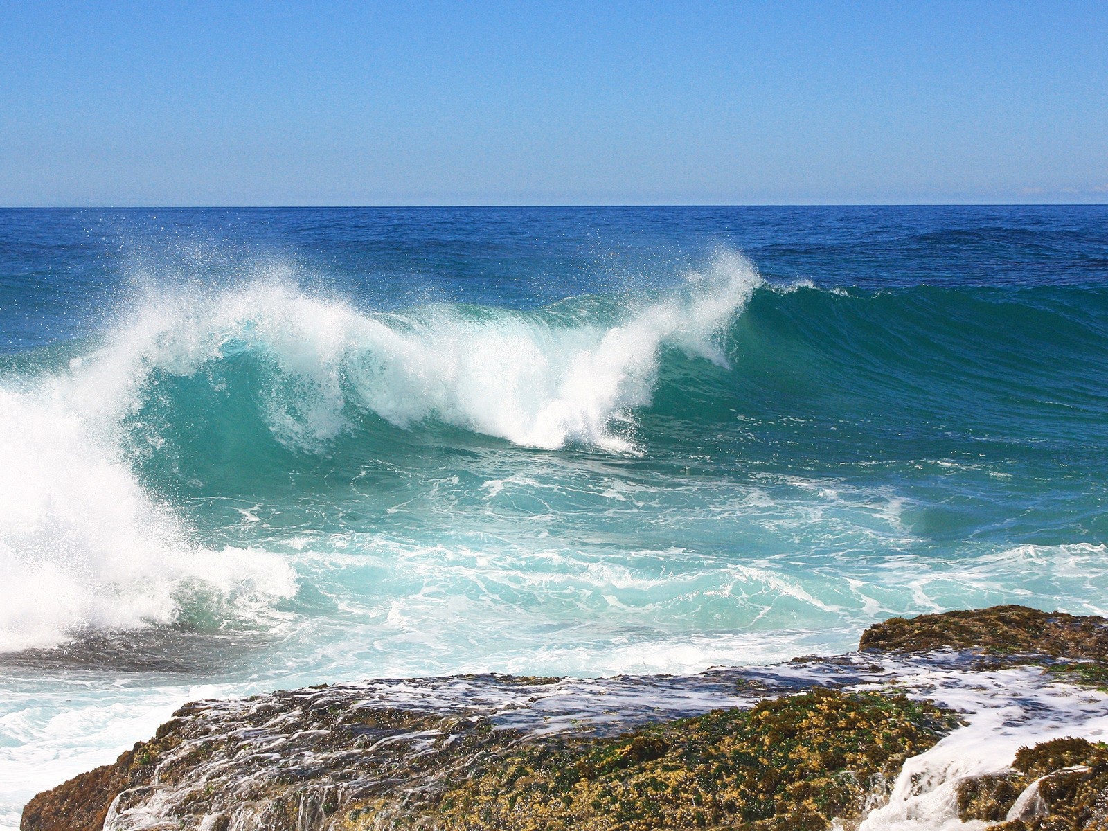 Волна прибоя бескрайнего моря