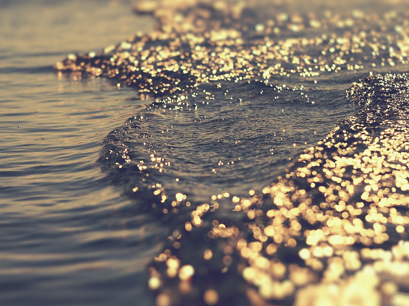 Солнце искрится на волнах