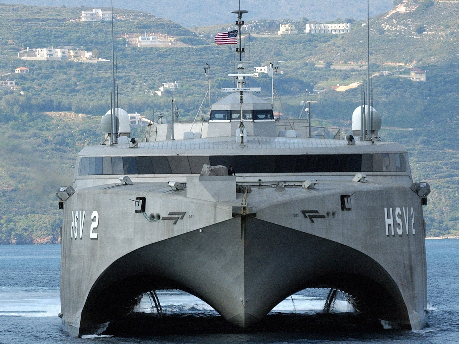 Скоростной военный корабль США