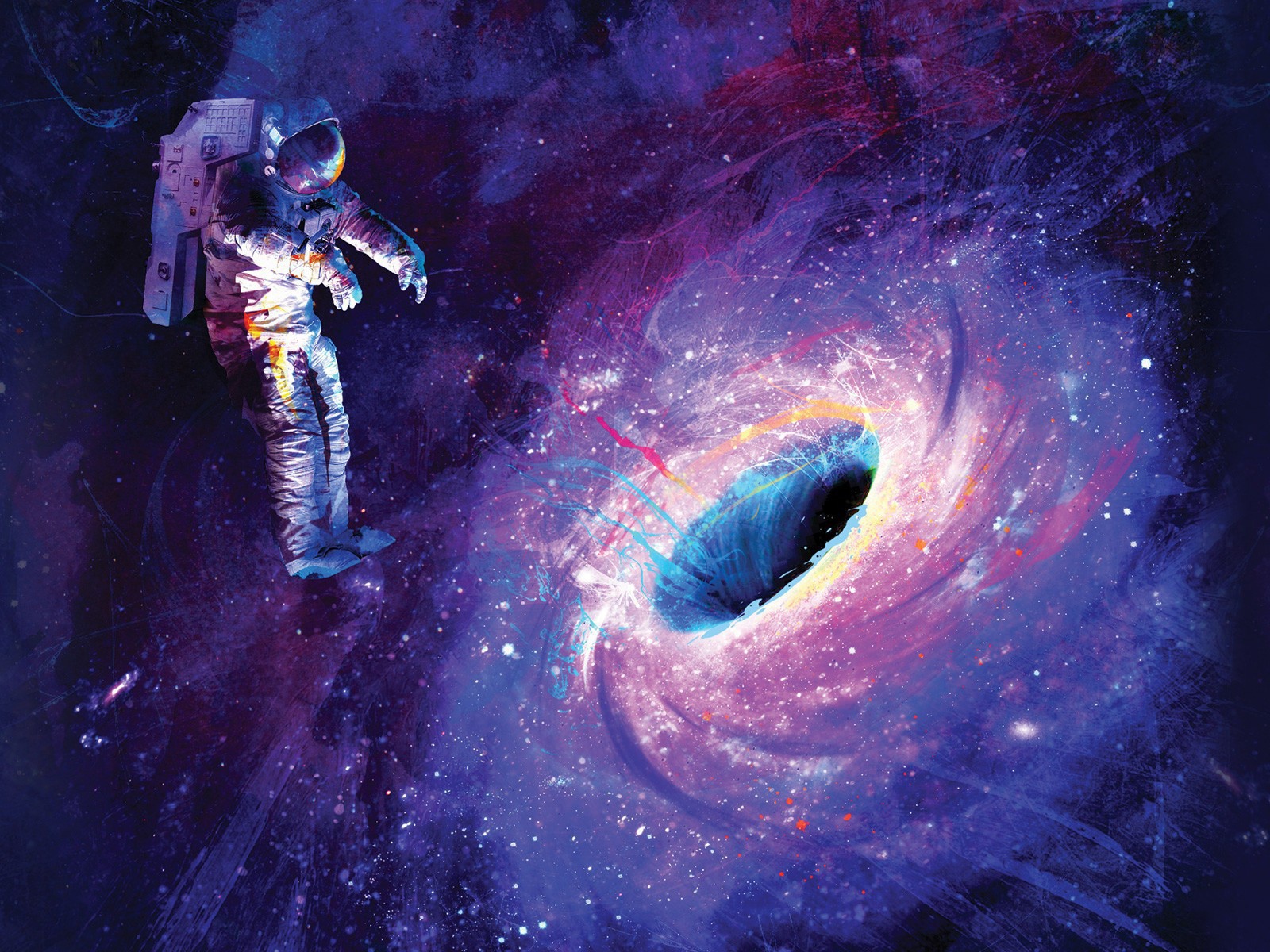 Космонавт попал в притяжение черной дыры