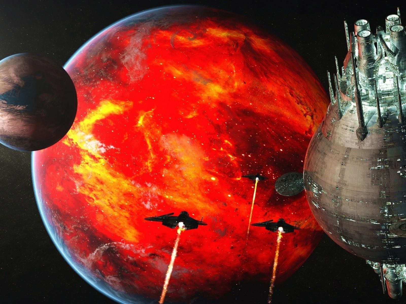 Звезда смерти атакует планетную систему