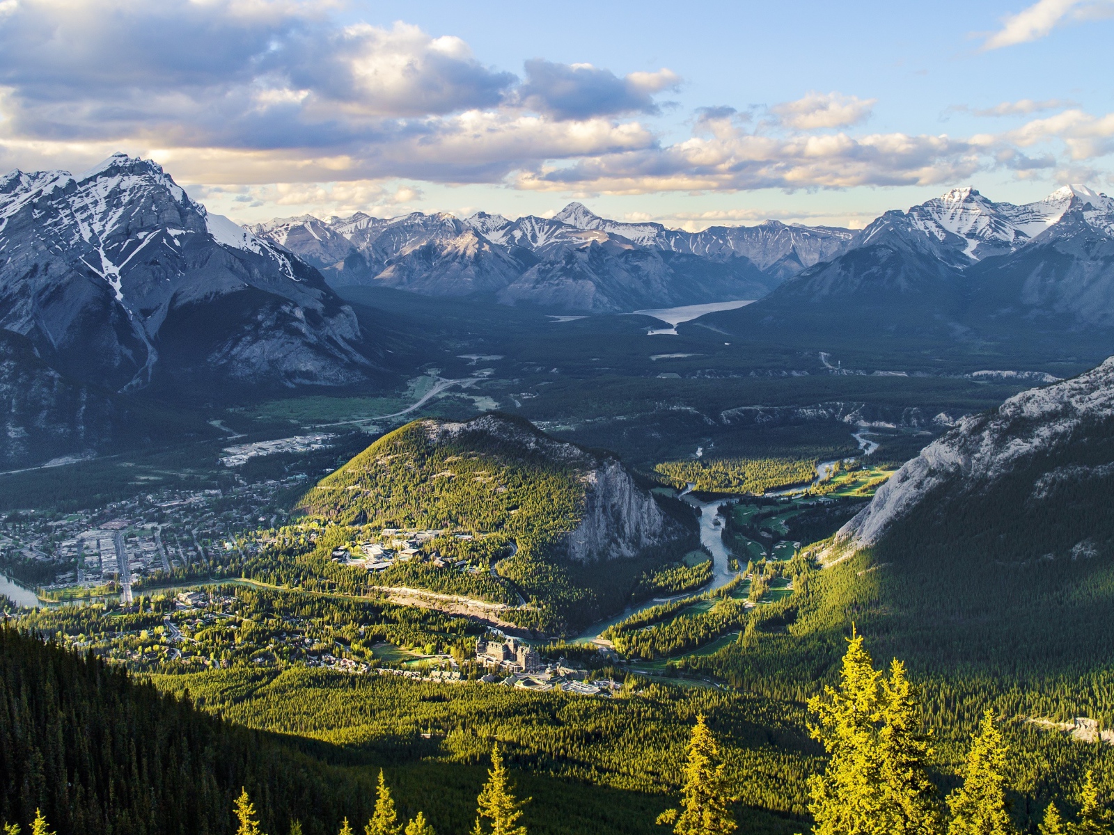 Панорама парка Банф, Канада