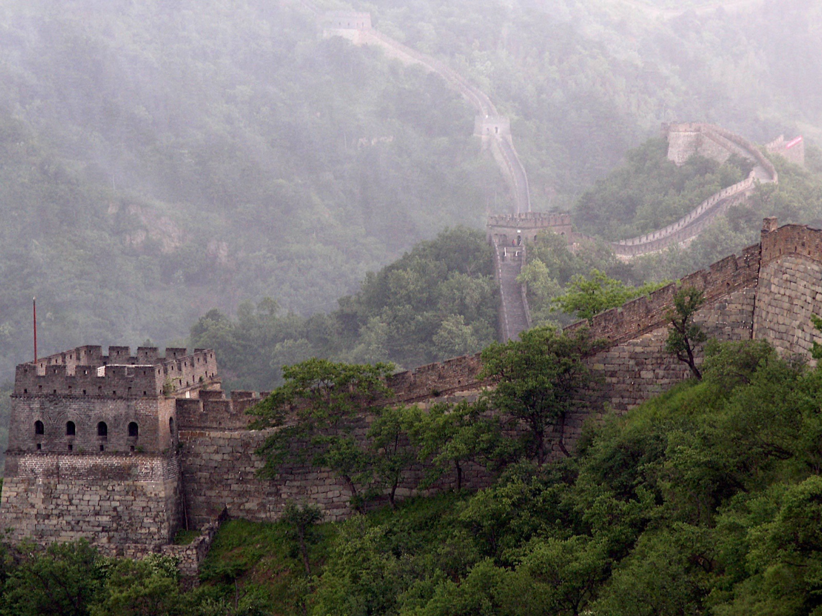 Фрагмент Великой китайской стены