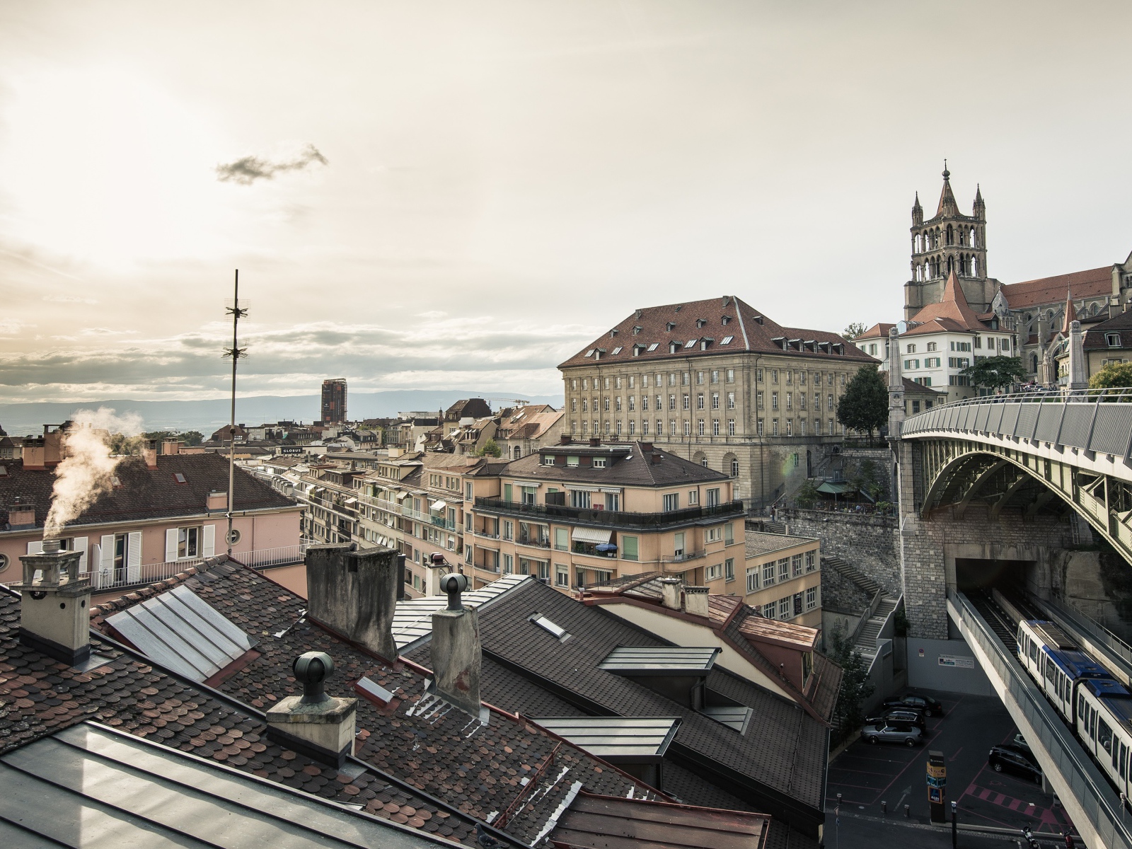 Уютный город в Швейцарии