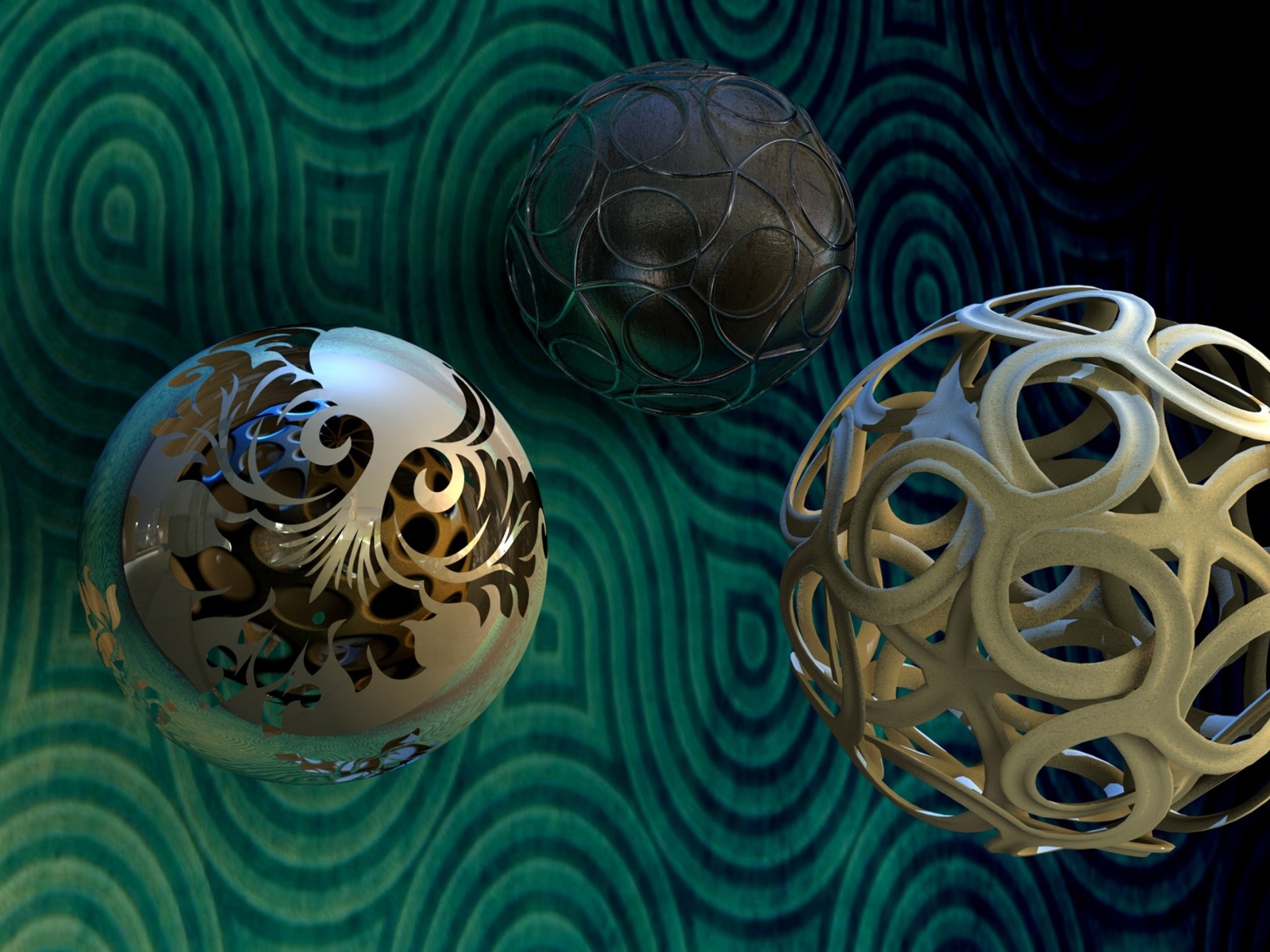 Abstract balls 3d graphics
