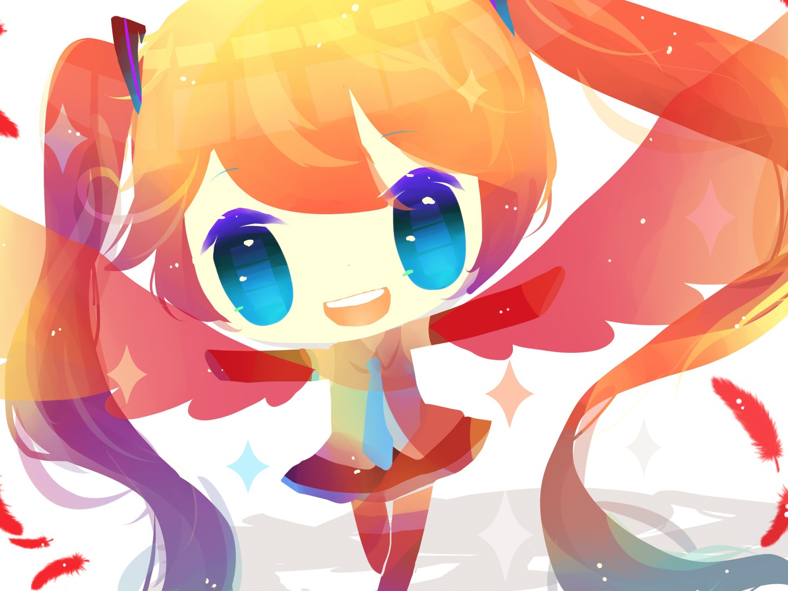 Девочка из аниме Вокалоид 