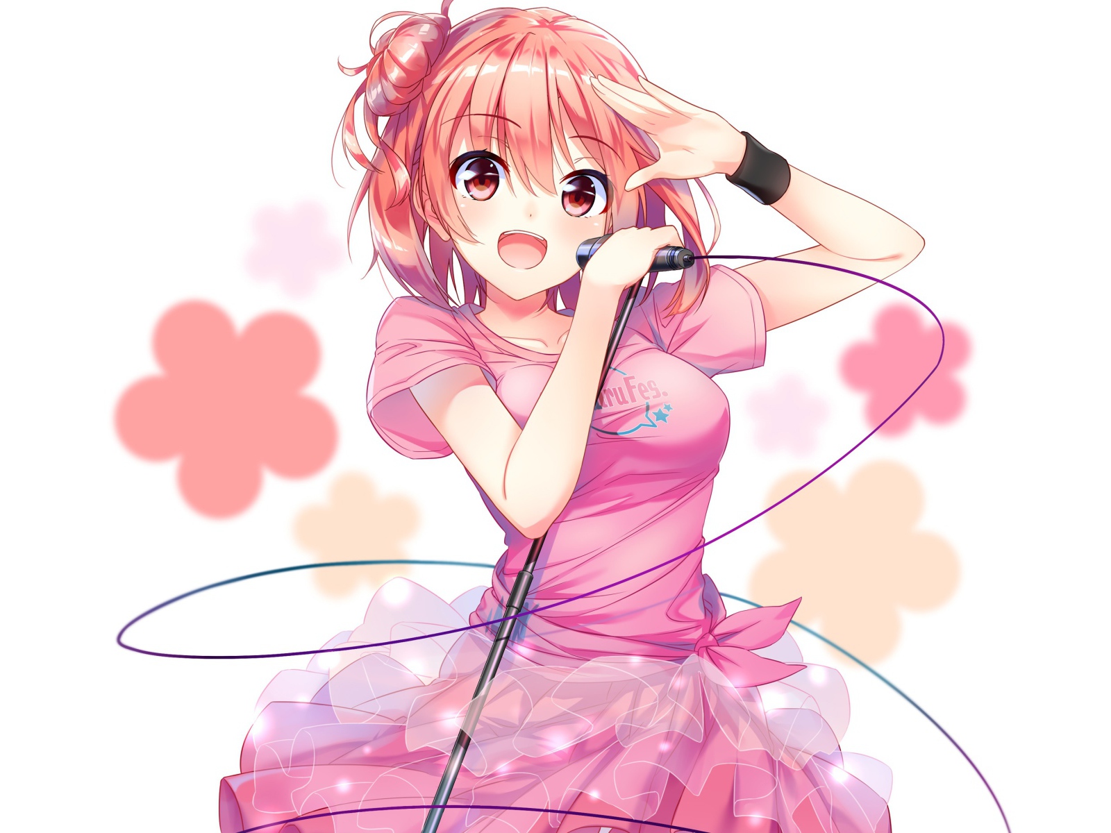 Поющая девушка Юи Юигахама аниме   