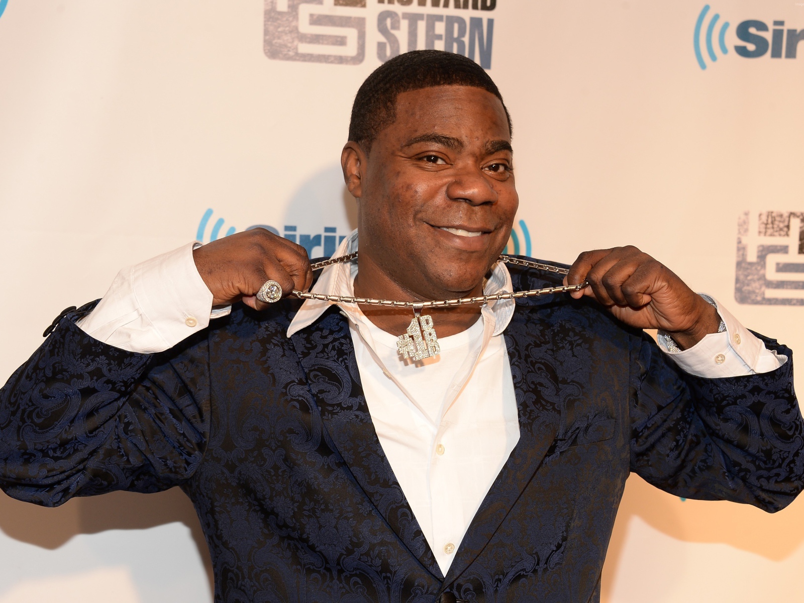 Знаменитый актер Трейси Морган с украшением на шее