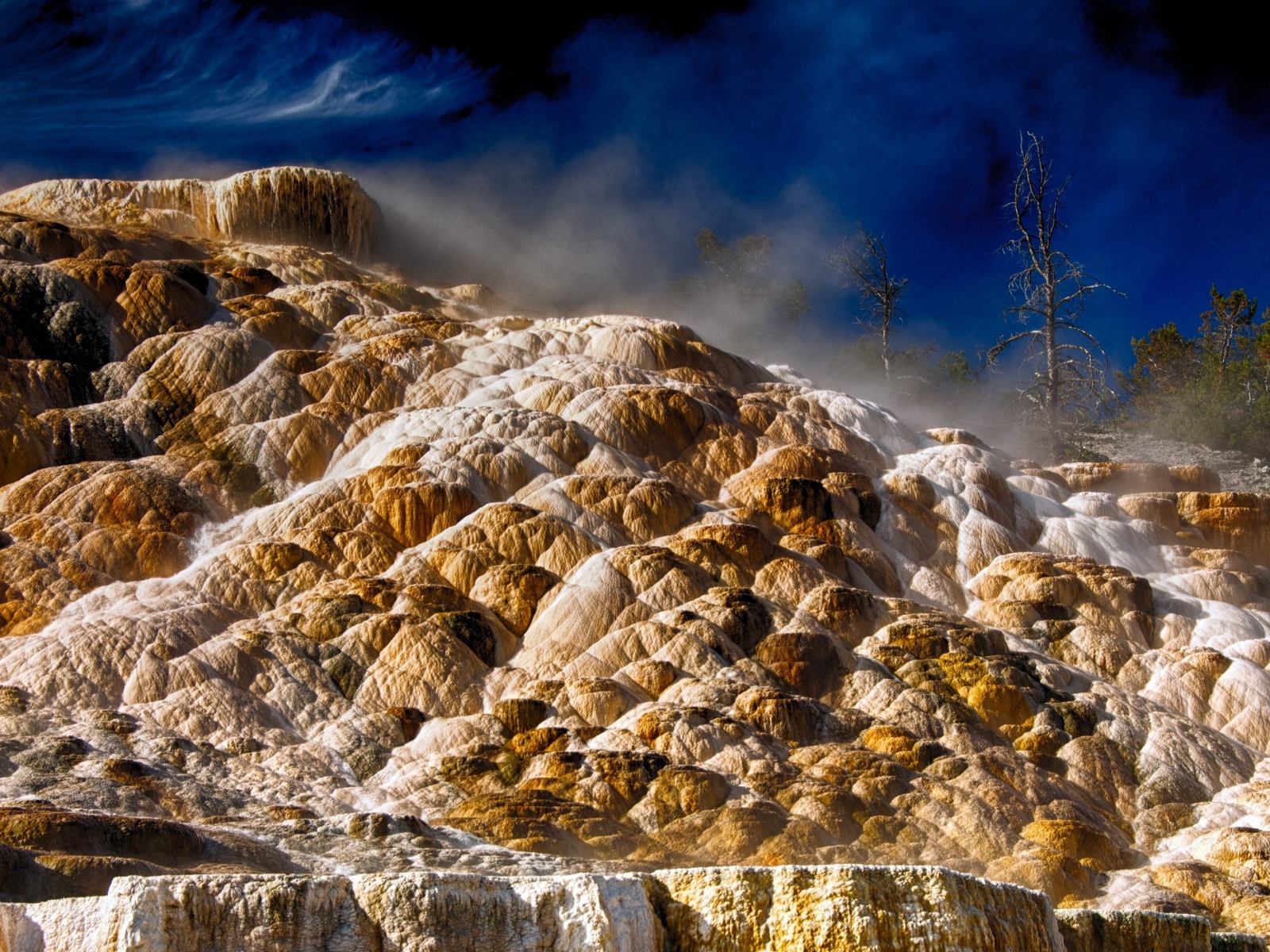 Мамонтовы горячие источники, Йеллоустоун. Дакота