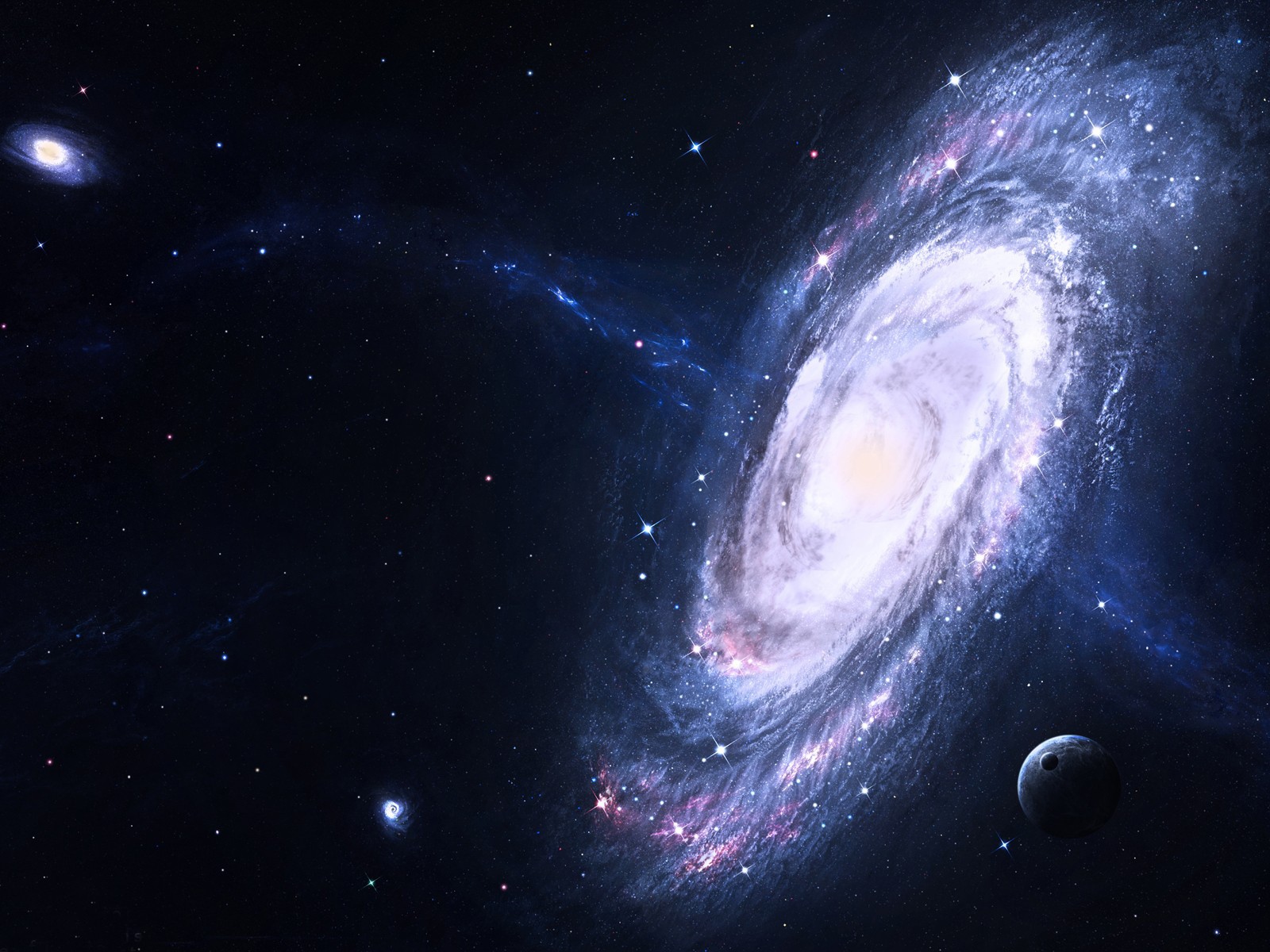 Спиральная звездная галактика 