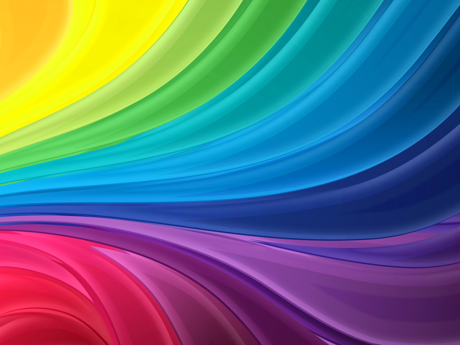 Разноцветные волны абстракция